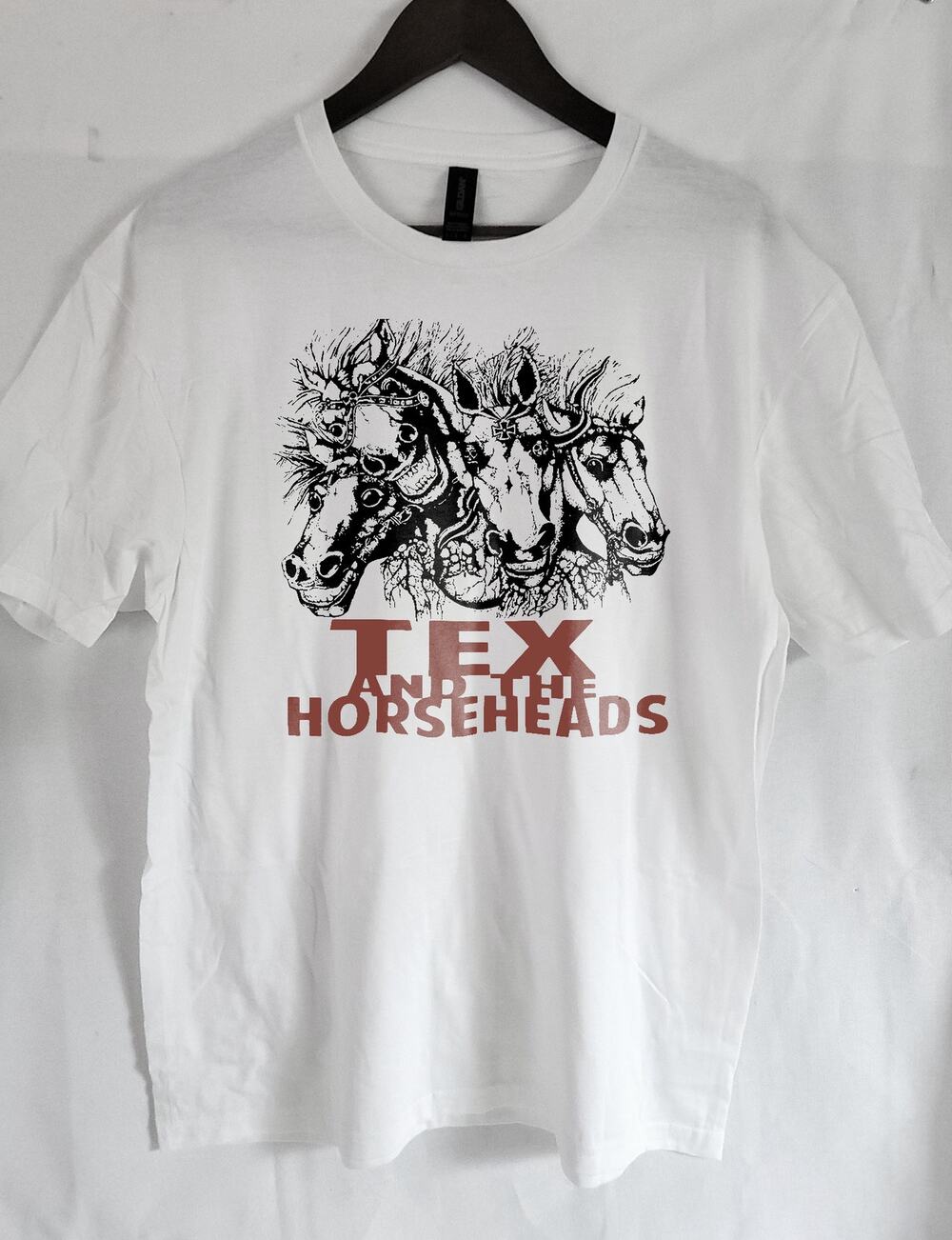 Tex and the horseheads band t shirt Size Large White